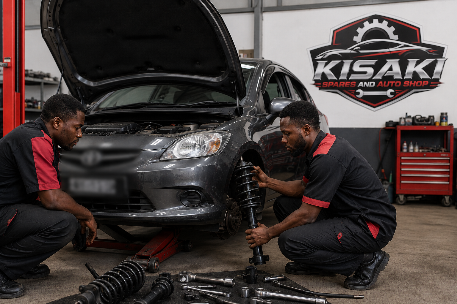 Kisaki Spares workshop in Utawala, Nairobi